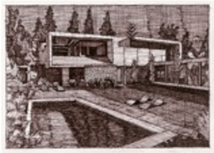 Andy Burgess, Concrete and Stone House, 2021