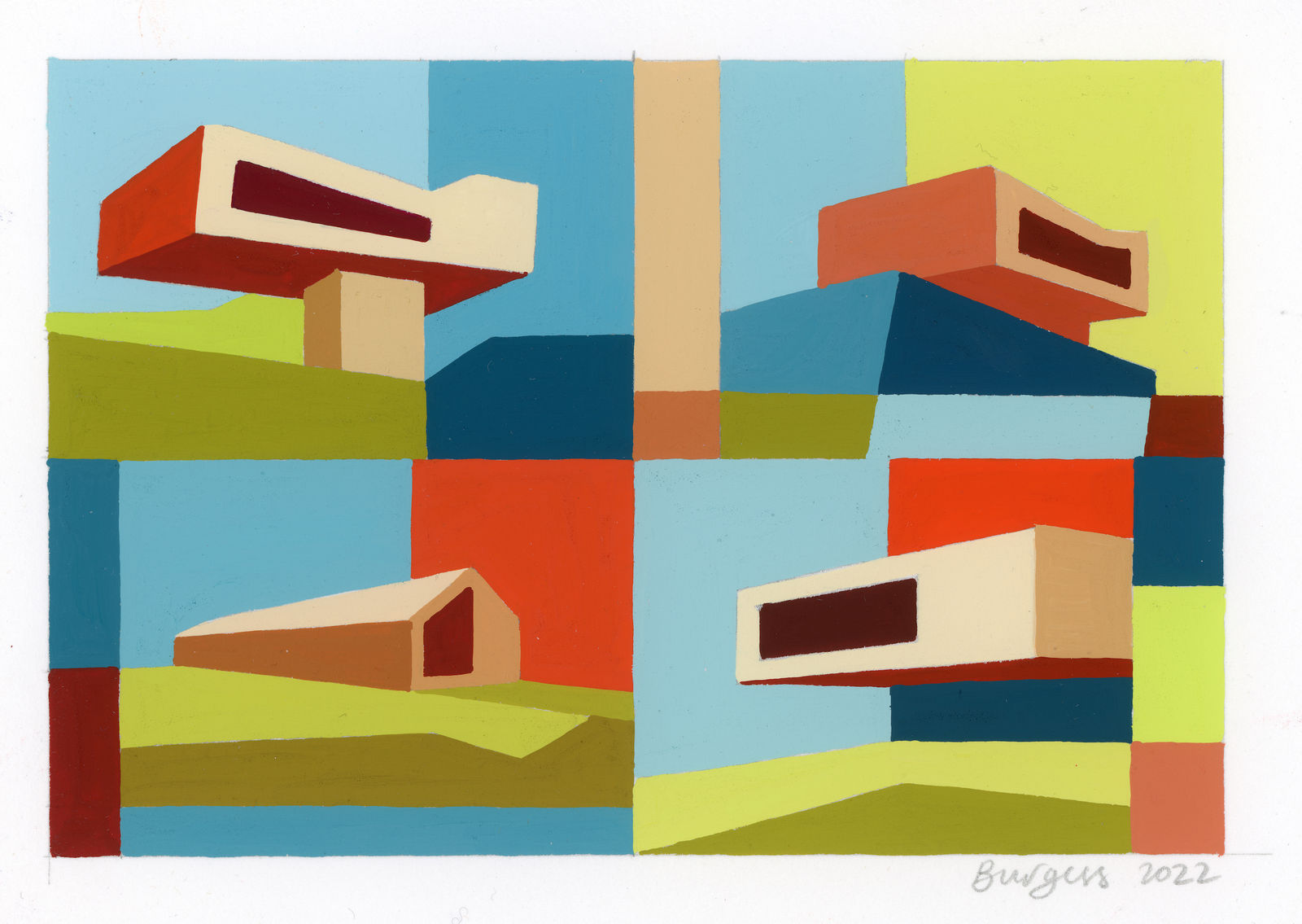 Andy Burgess, Dwellings V, 2022