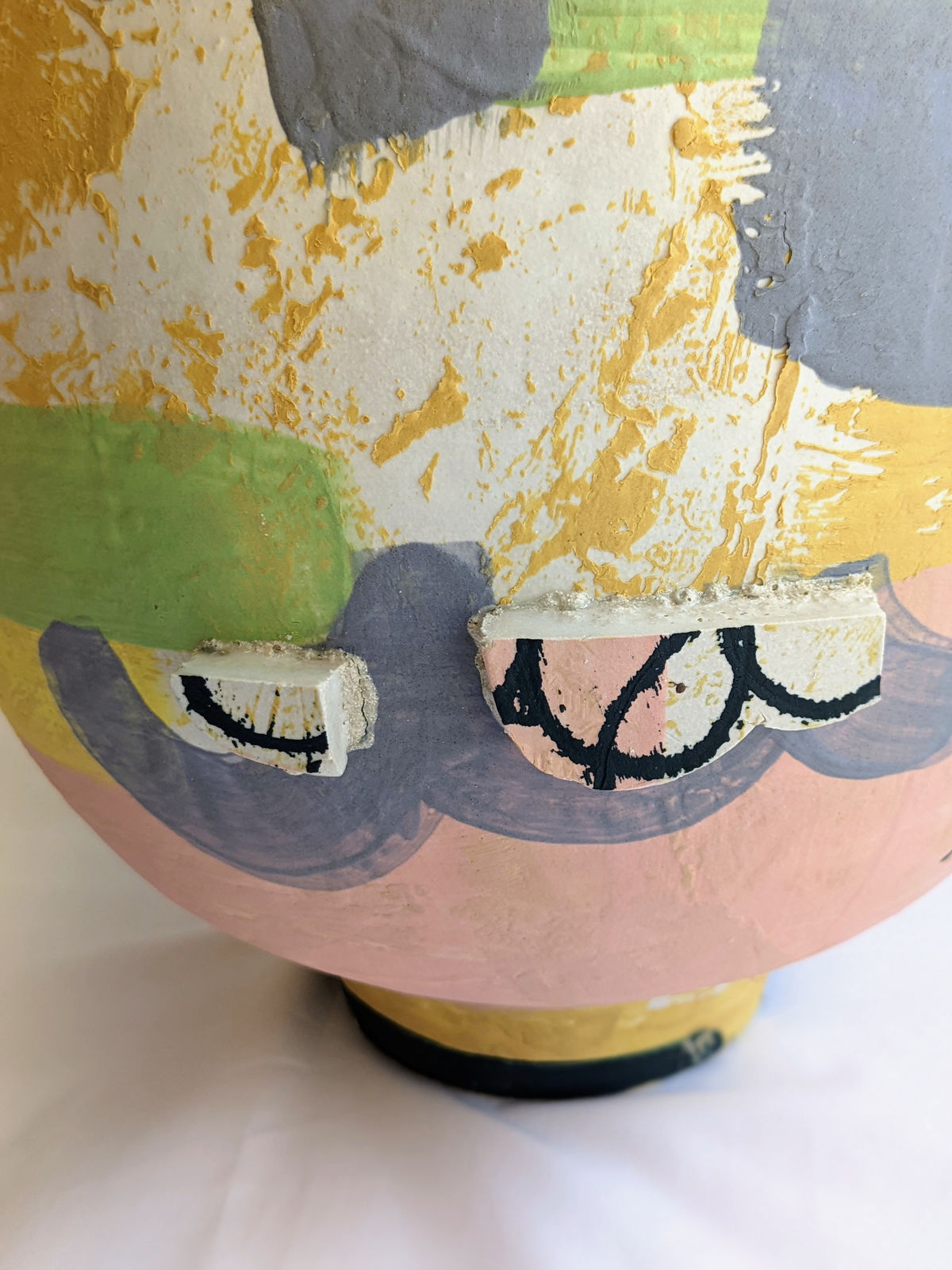 Amy Hughes, Candy Coloured 'After Alhambra' pink striped bottom., 2022