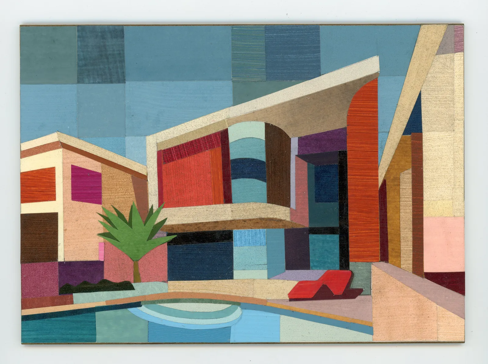 Andy Burgess, Super Modern House, Modernist House Collage Series, 2026