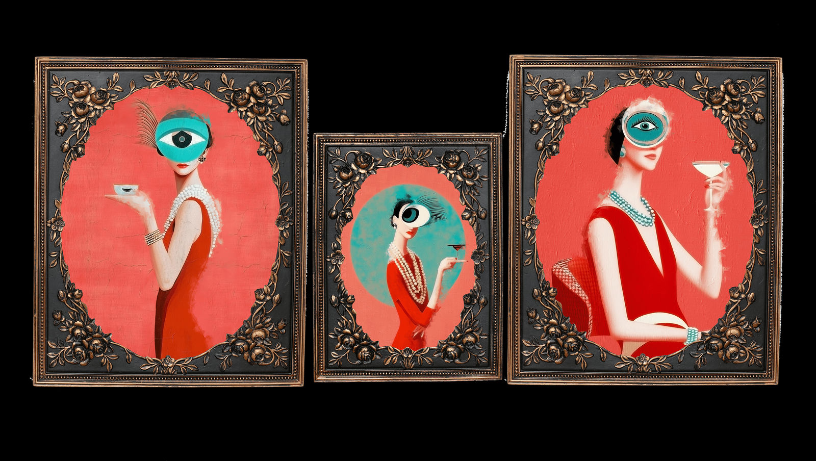 Cristina Schek, The Sip Society V, The Side Eye, 2025