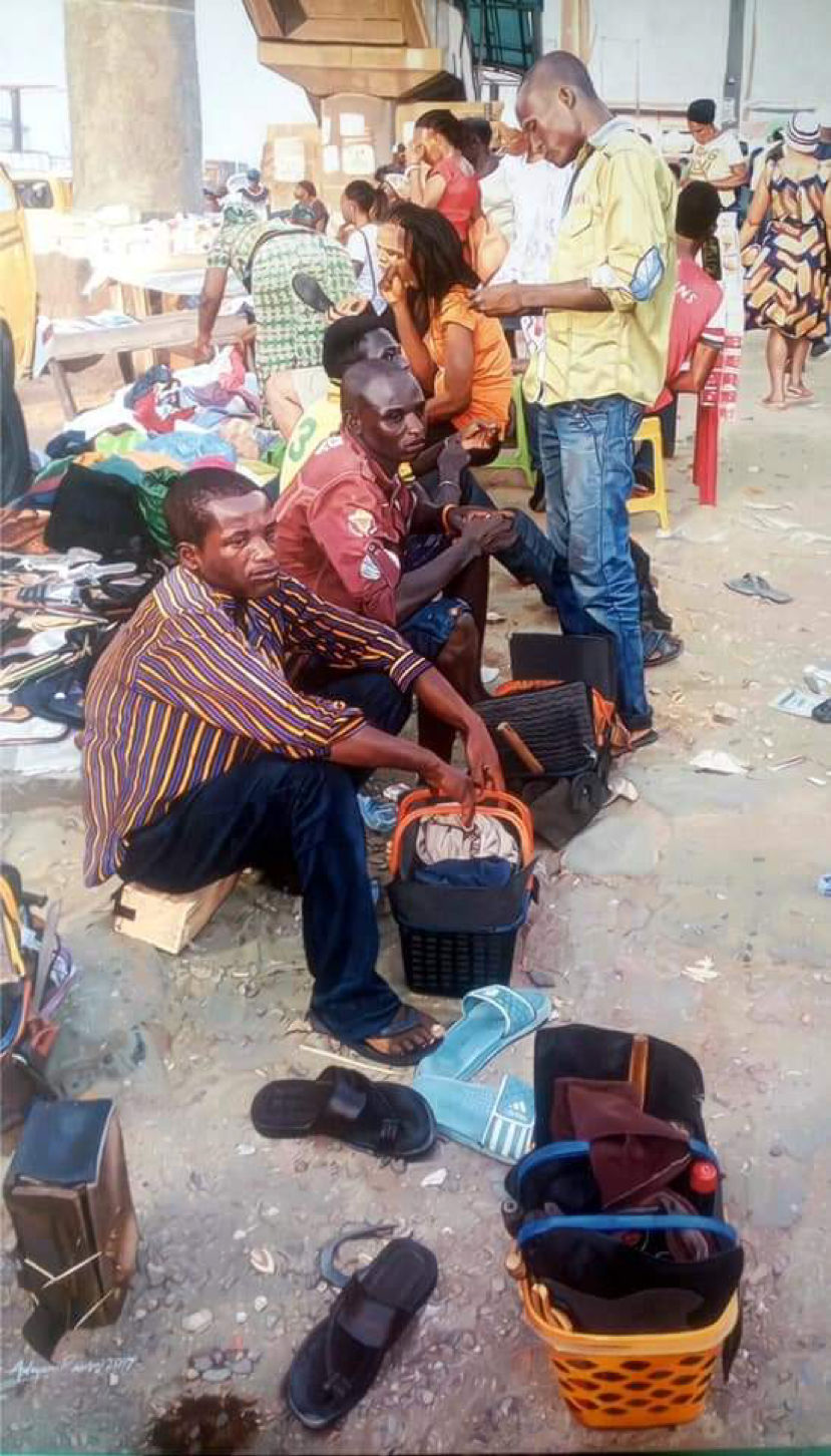 Ramon Omolaja Adeyemi, Waiting for customers, 2017