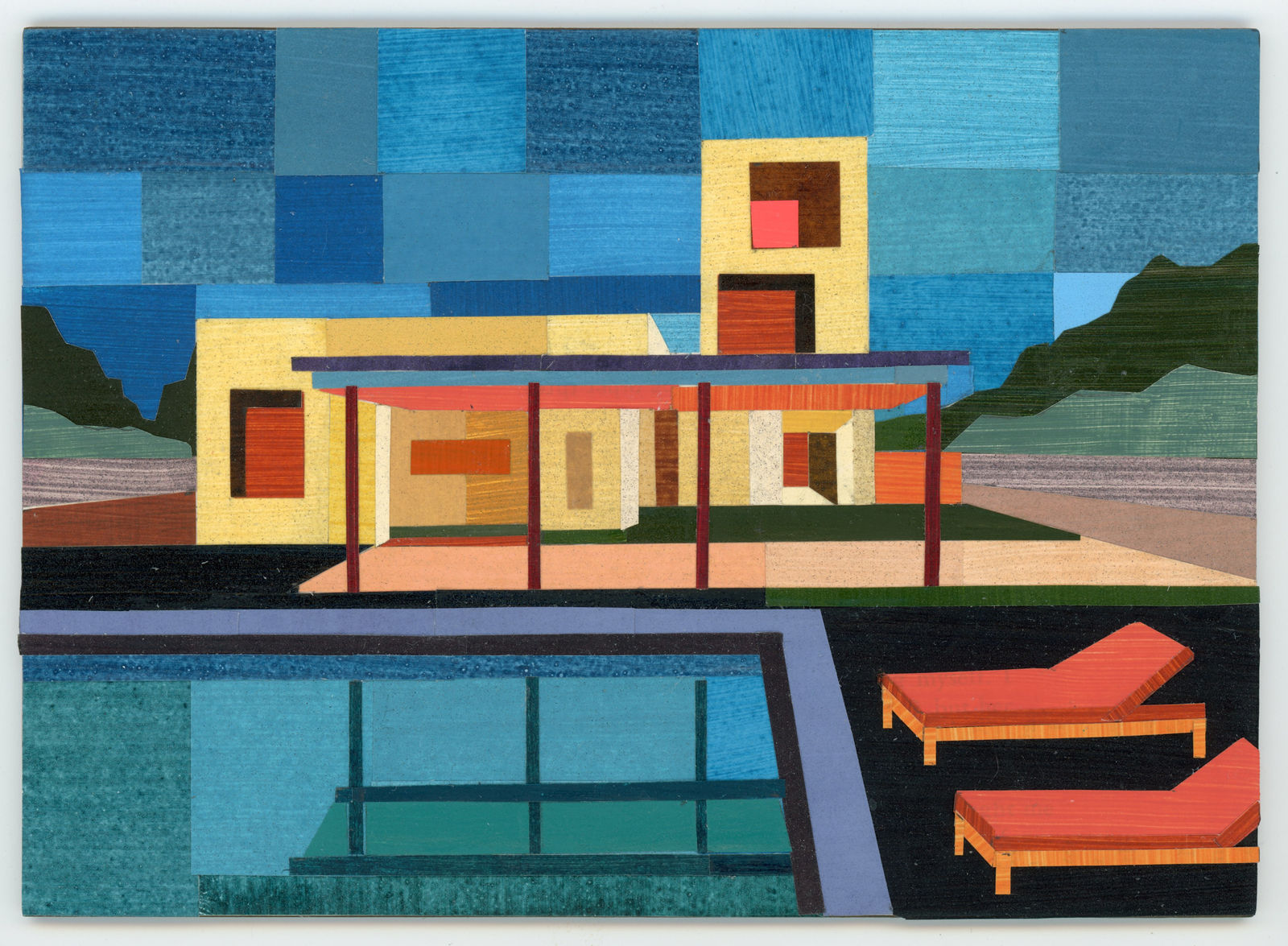 Andy Burgess, Tower House At Night , 2025