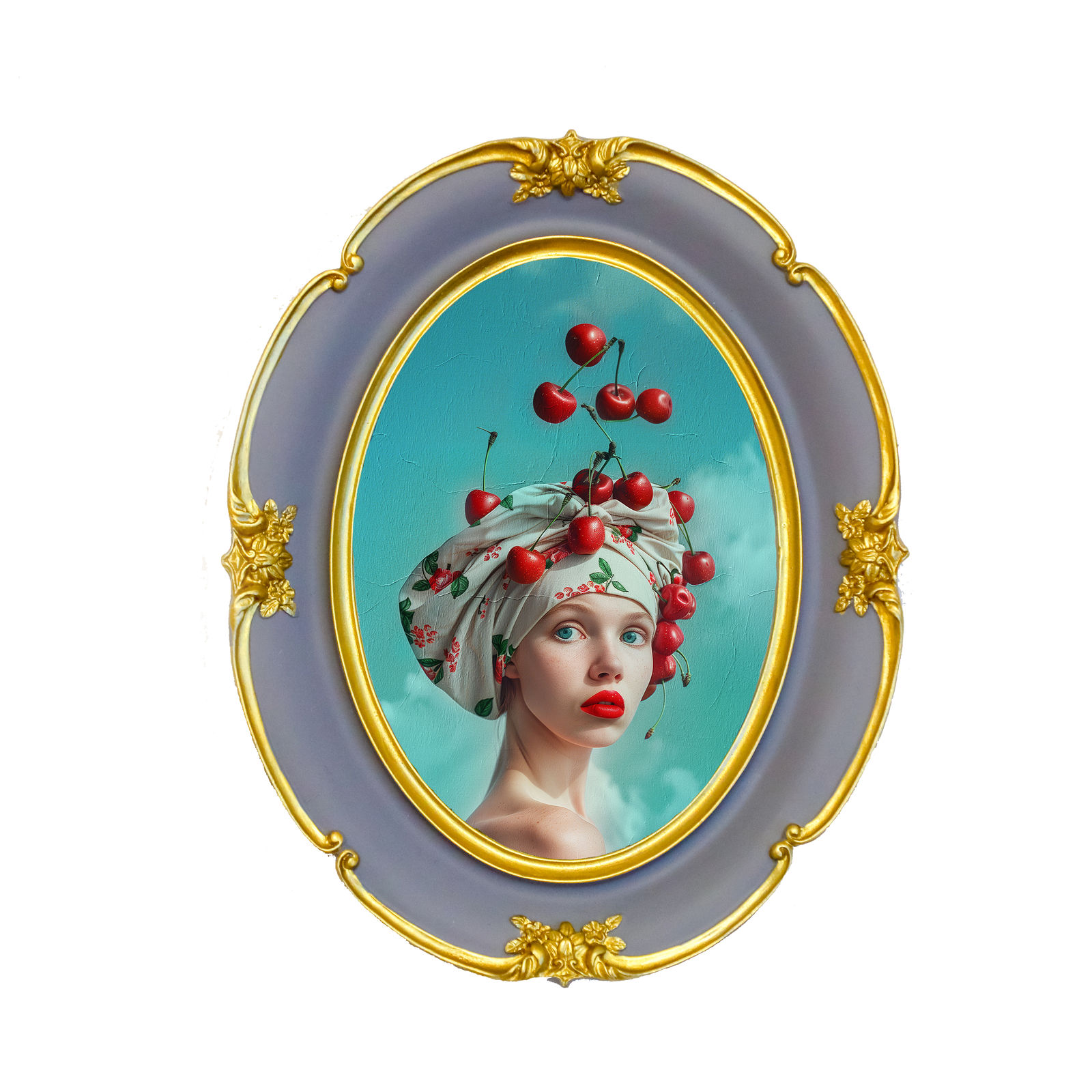 Cristina Schek, Cherries Bloom in Her Hair, 2024