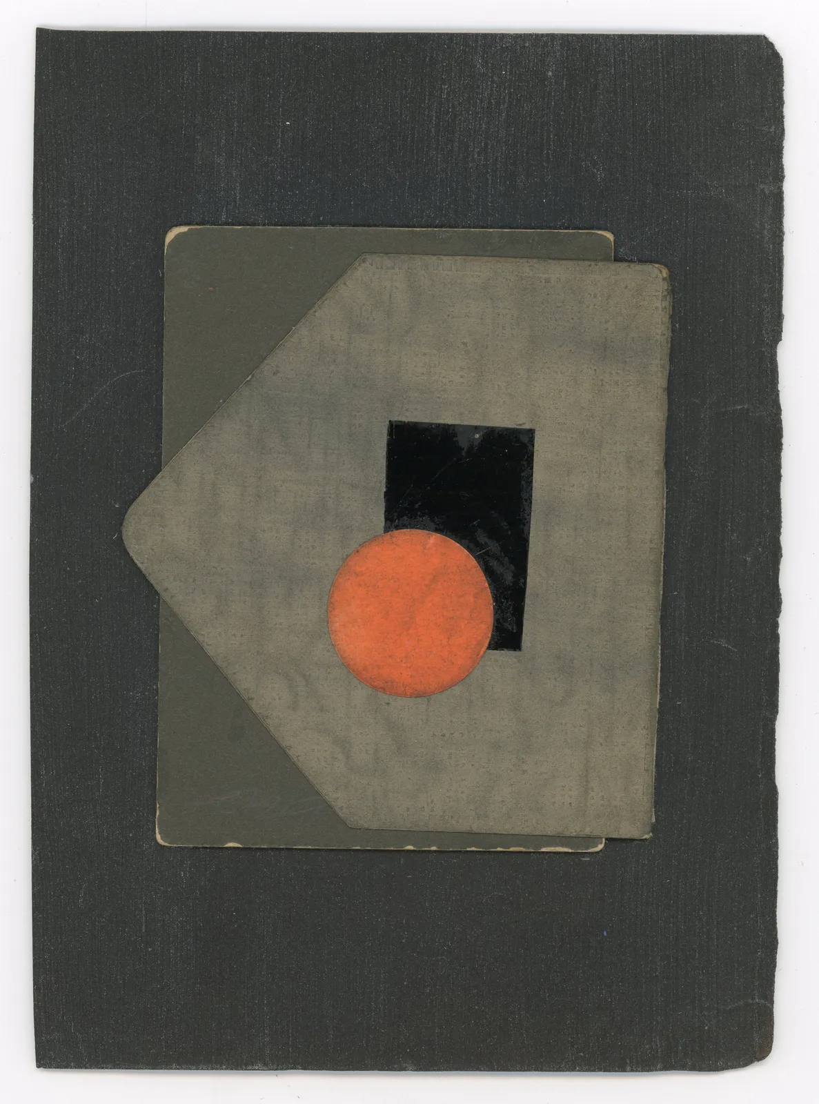 Andy Burgess, House On Its Side, Constructivist Collage Series, 2025