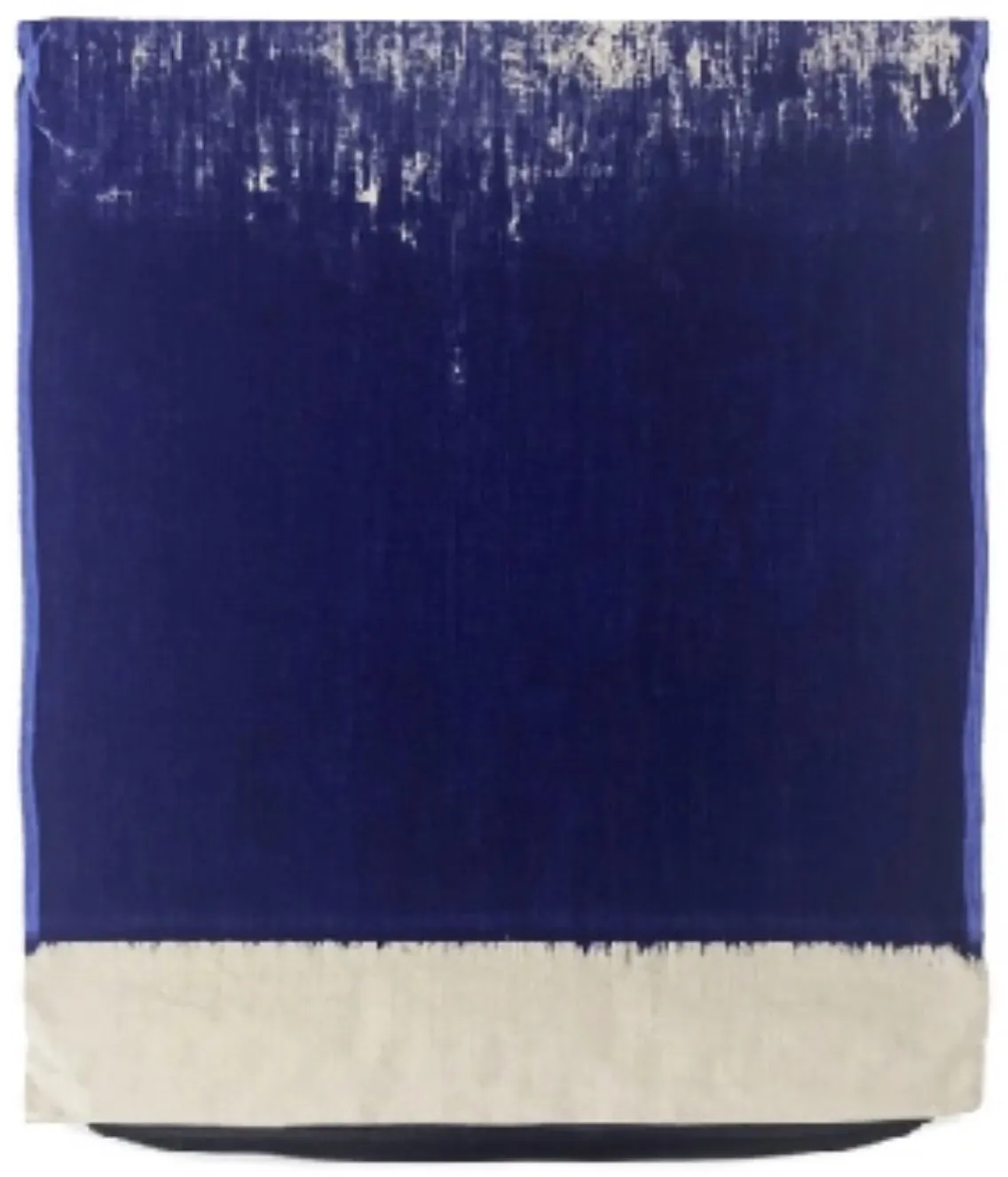 Analia Saban, Pressed Paint (Ultramarine Blue), 2017