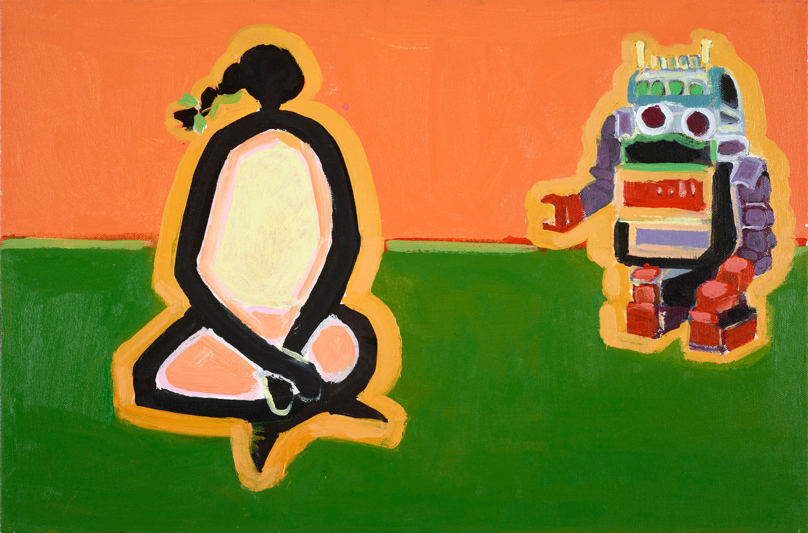 Fawzi Baalbaki, الإنسان والروبوت, 2024