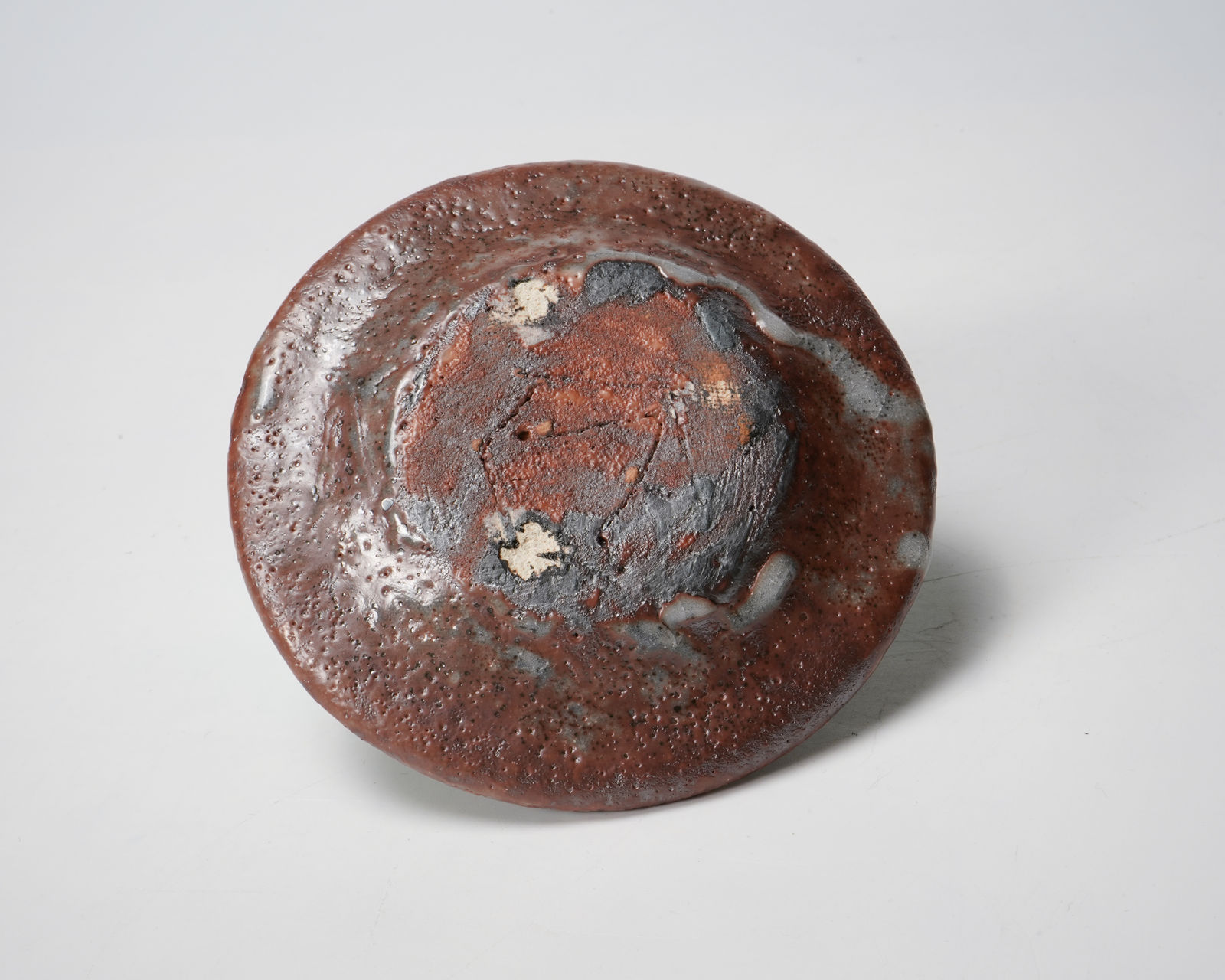 Wakao Toshisada 若尾利貞, Nezumi (Gray) Shino Plates 鼠志野 豆皿, 1980's