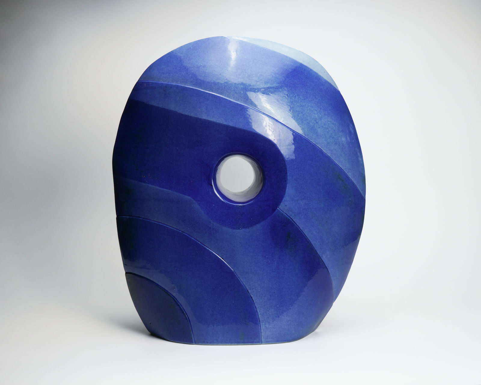 Miyanaga Tozan III (Rikichi) 三代宮永東山, On the way (Round), 2003