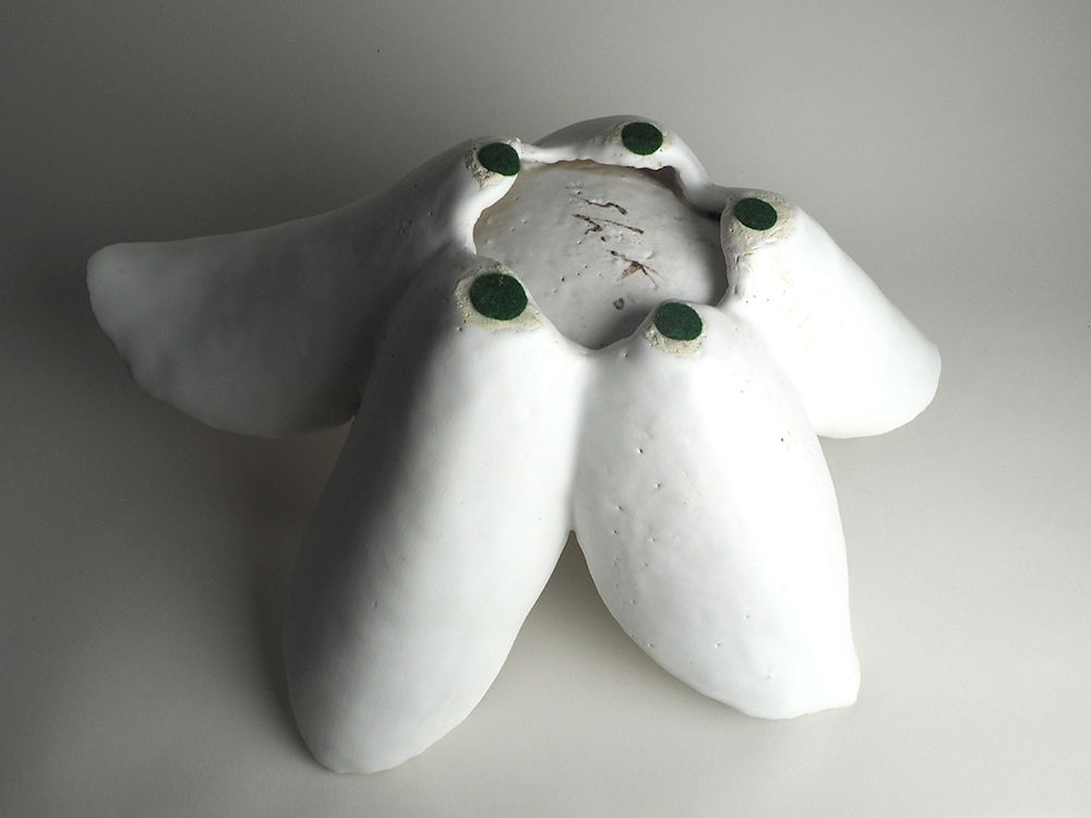Koike Shoko 小池頌子, White Form 白の形 Platter, 2008