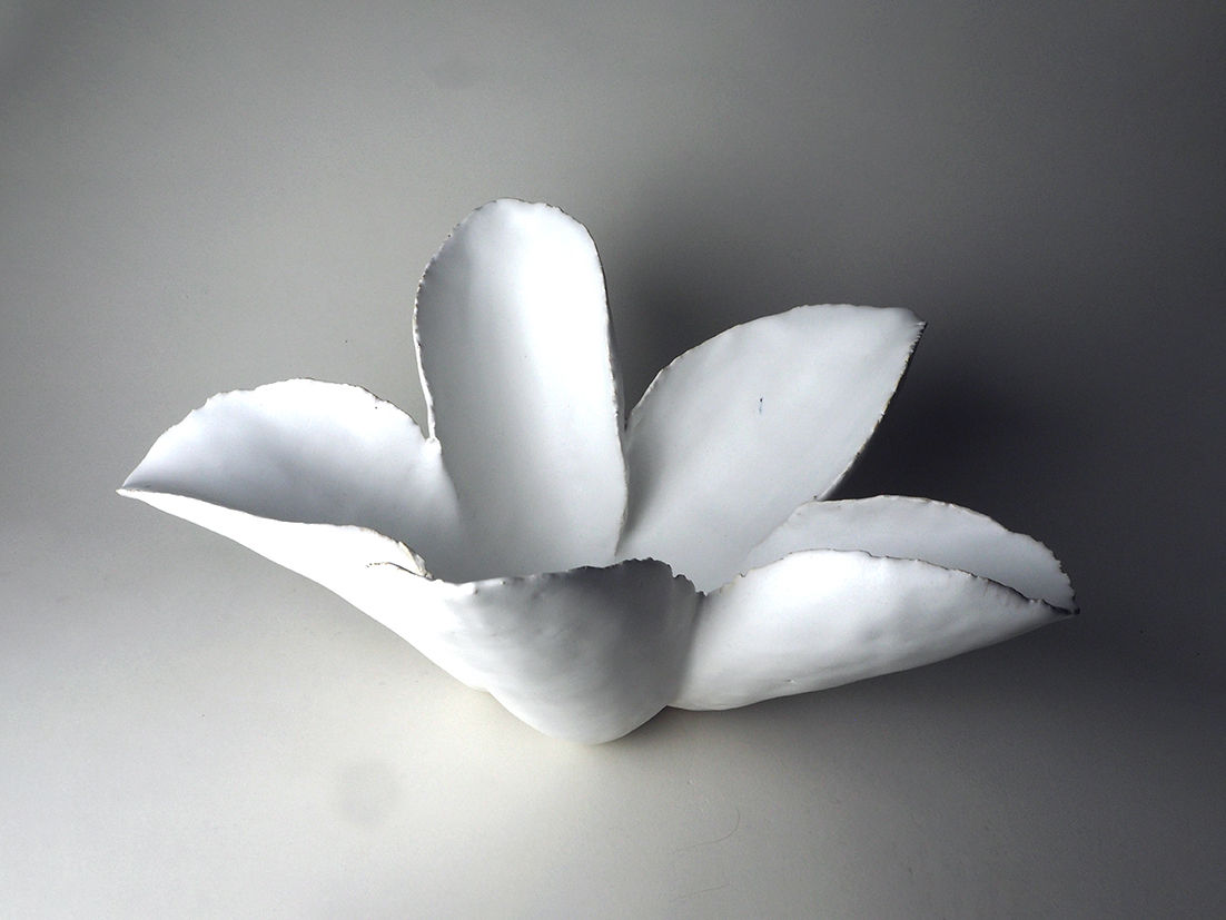 Koike Shoko 小池頌子, White Form 白の形 Platter, 2008