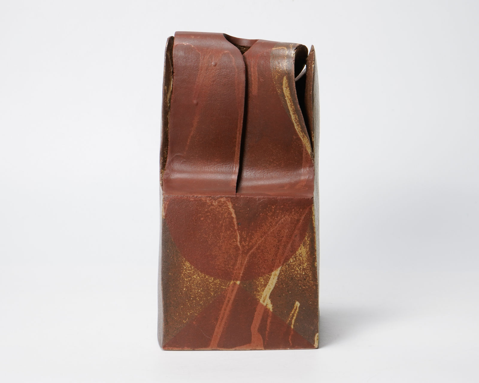 Kiyomizu Rokubei VII 七世清水六兵衛, Stoneware Flower Vase “Seki-Ka-To 5" 席花陶・五, 1989