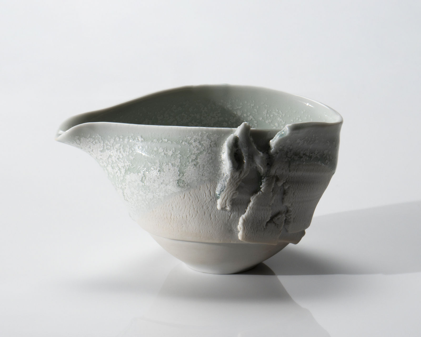 Kato Mami 加藤真美, Frost glazed katakuchi (small sake pitcher), 2024