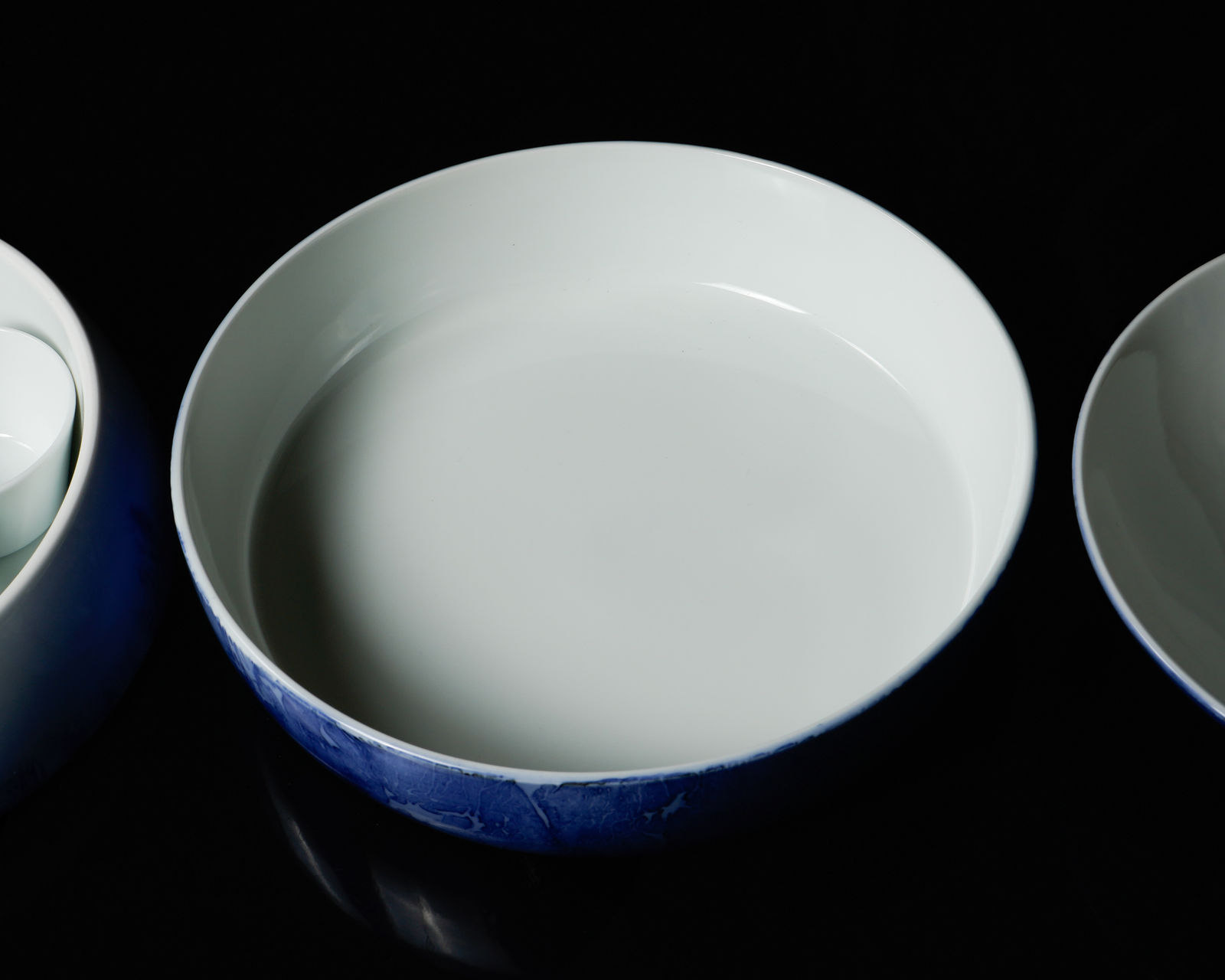 Terauchi Shinji 寺内信二, Four-tiered spherical box, Landscape at Moonlit night 月夜山水 珠型四段重, 2024