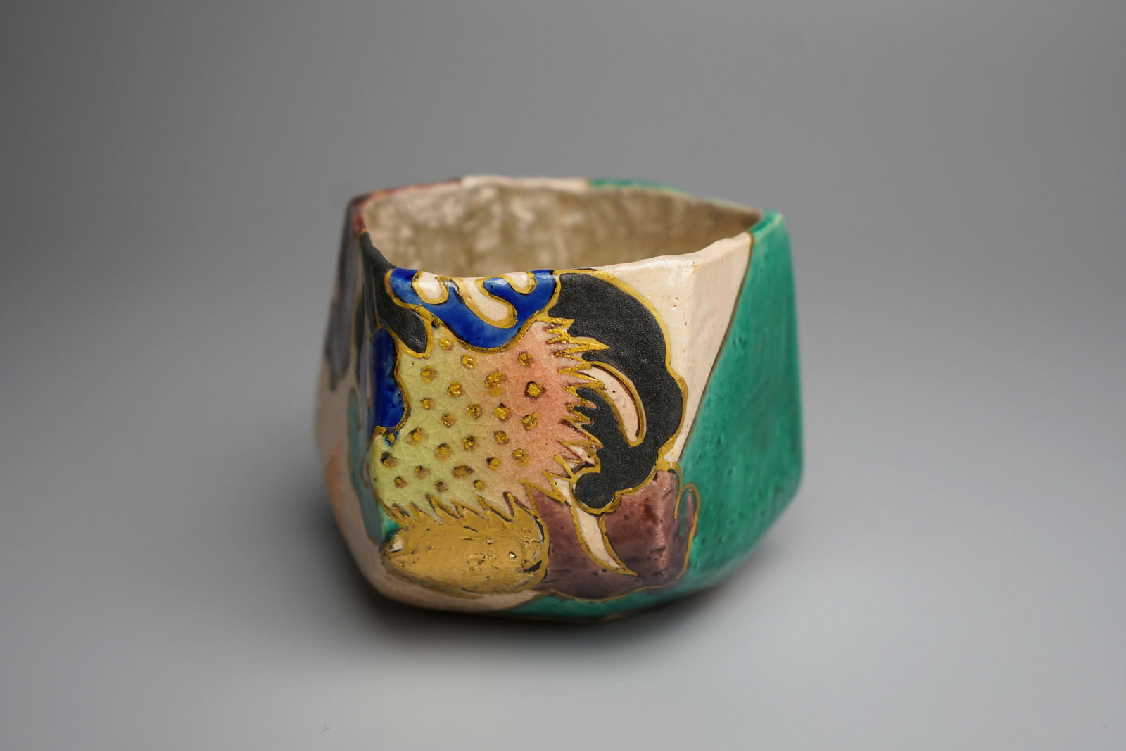 Nakamura Takuo 中村 卓夫, Square Teabowl 角々碗, 2010s