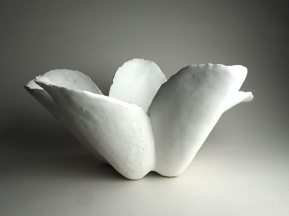 Koike Shoko 小池頌子, White Form 白の形 Platter, 2008