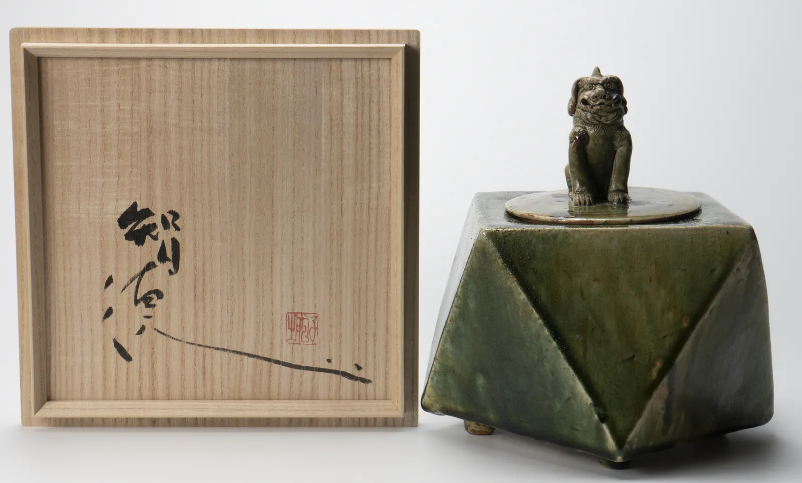 Koyama Tomonori 小山智徳, Oribe water jar, 2024