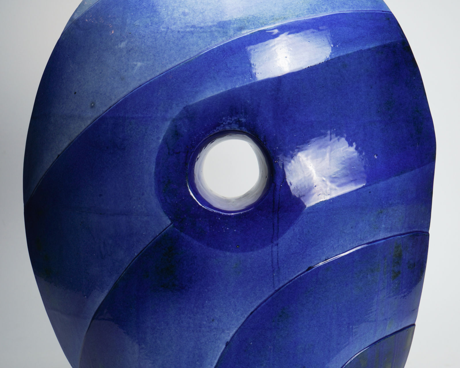 Miyanaga Tozan III (Rikichi) 三代宮永東山, On the way (Round), 2003