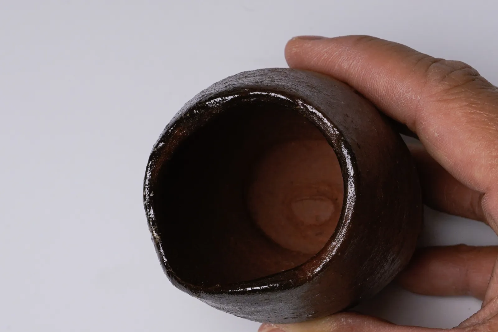 Kakurezaki Ryuichi 隠崎隆一, Bizen Sake Cup, 備前酒呑