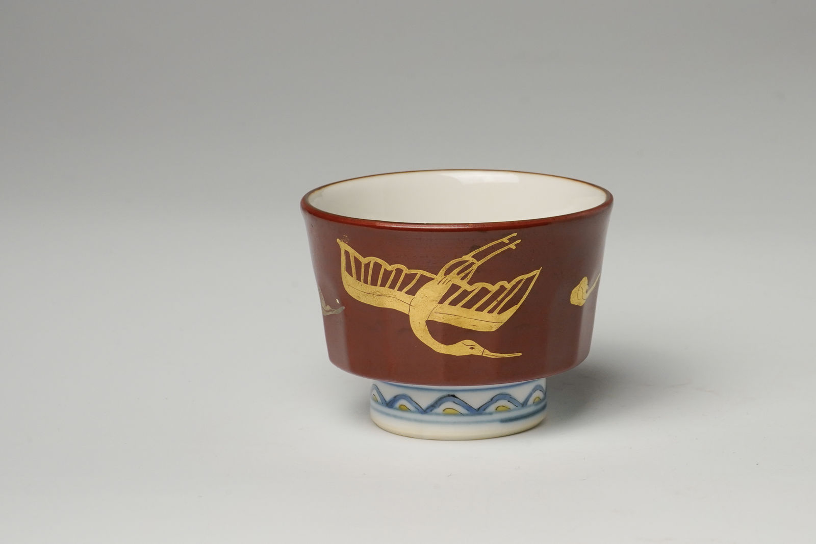 Tamura Keisei 田村敬星, Sake cup with Snake Motif & Microcalligraphy