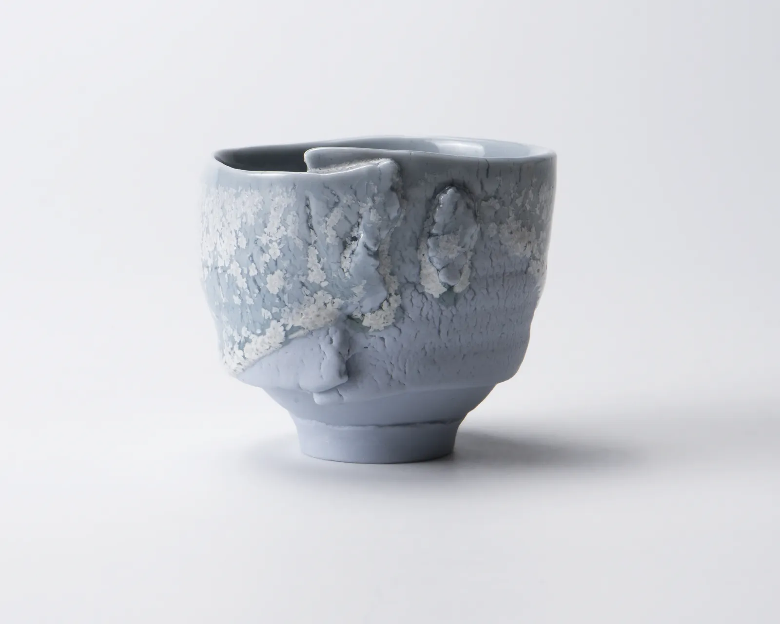 Kato Mami 加藤真美, Sake cup with blue ash glaze 8, 2025