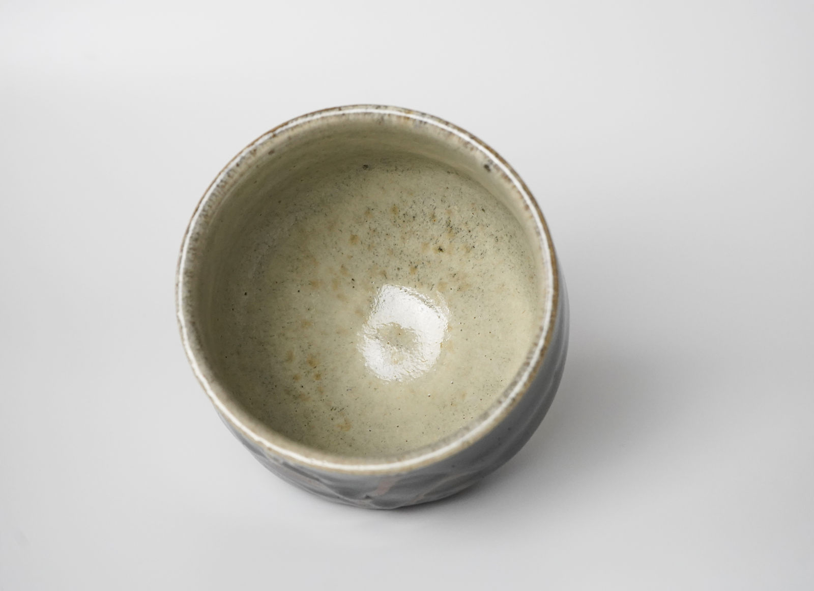 Hamada Shoji 濱田庄司, Black Glazed Teabowl with Finger Mark 黒釉指描 茶碗