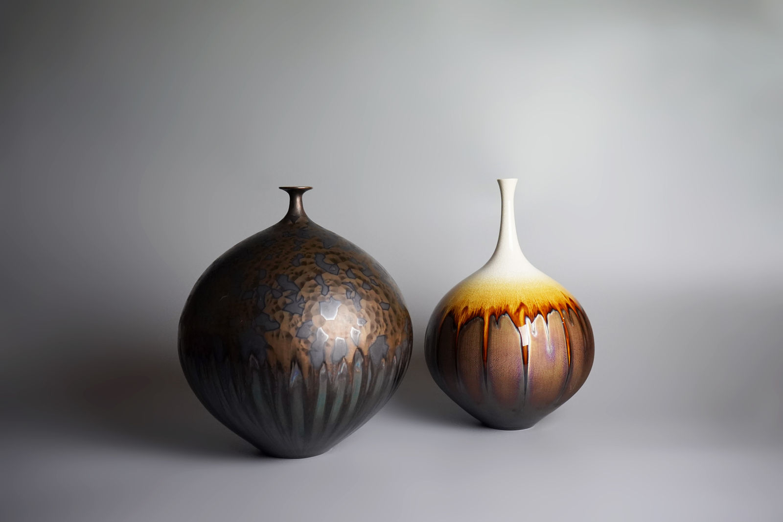 Miyamura Hideaki 宮村 秀明, Vase with Iron Crystalline Glaze