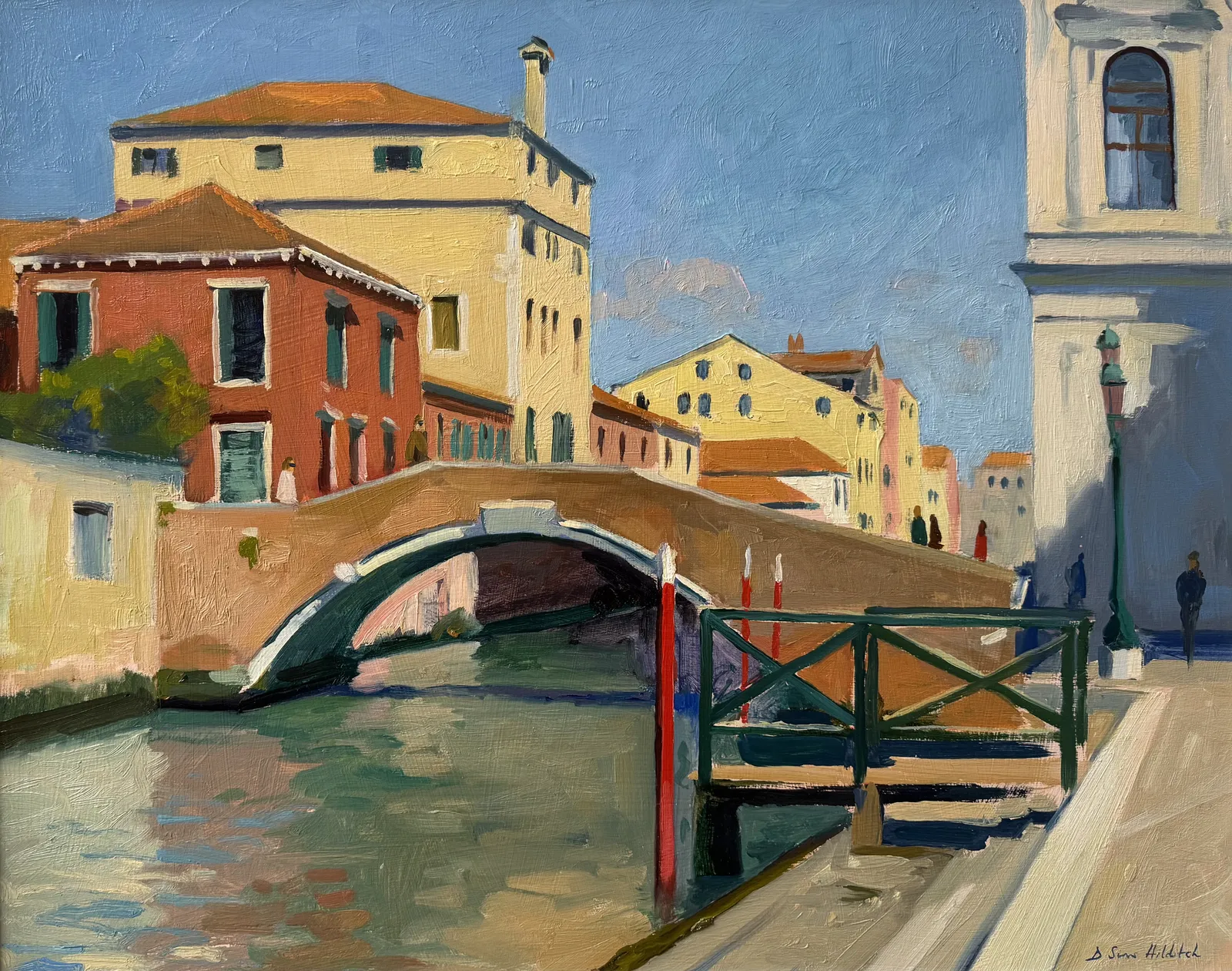 Daisy Sims Hilditch, Afternoon colourful reflections by San Giovanni e Paolo, 2025