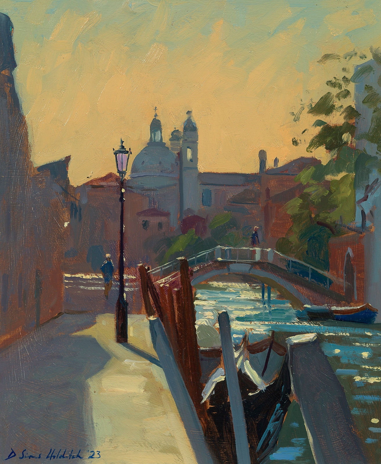 Daisy Sims Hilditch, Early morning light, Sunday bells on the Dorsoduro, 2023