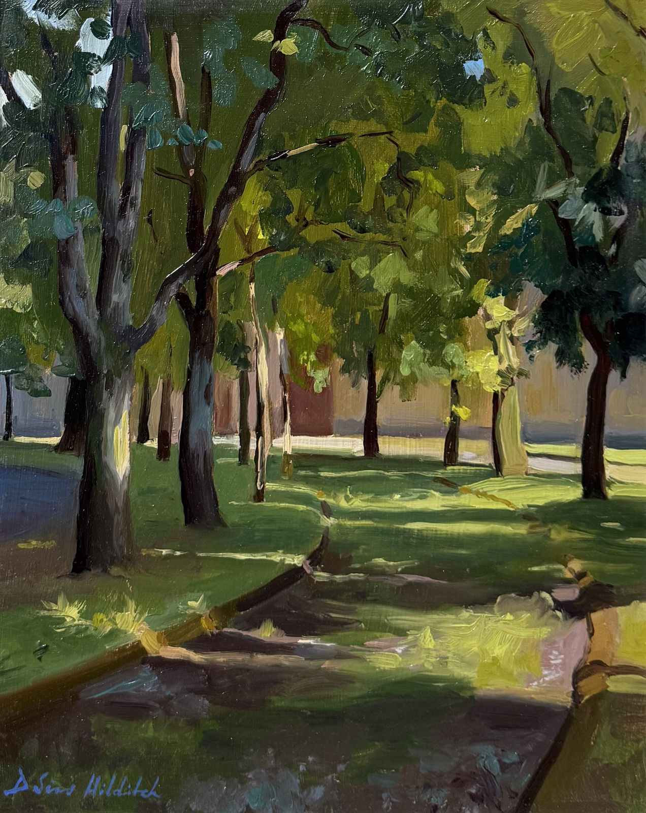 Daisy Sims Hilditch, Summer afternoon dappled light, Liceo artistico Porta Romana, 2025