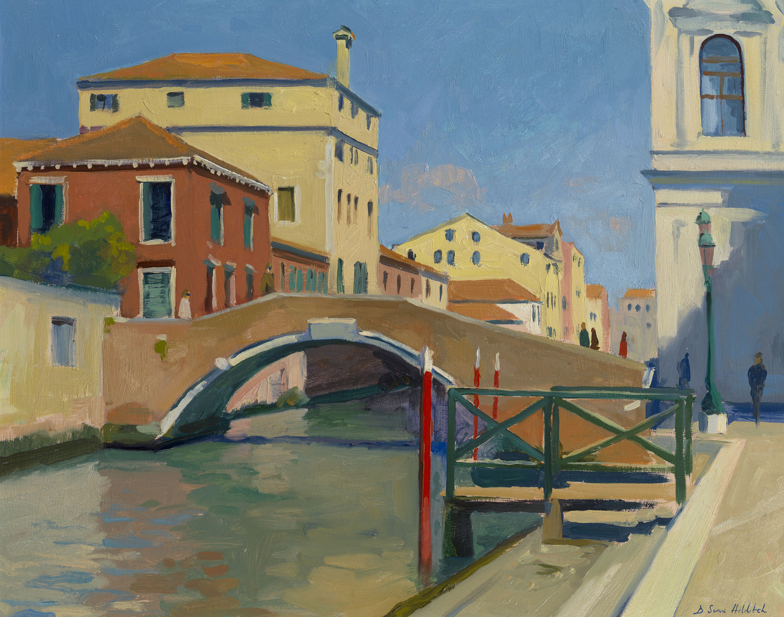 Daisy Sims Hilditch, Afternoon colourful reflections by San Giovanni e Paolo, 2025