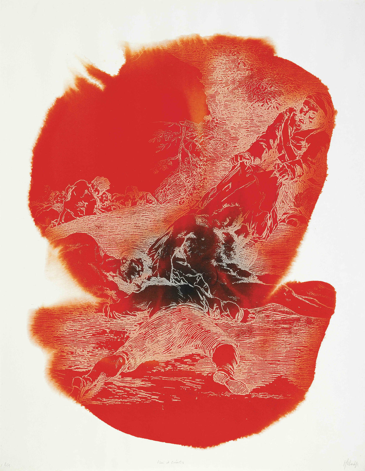Najia Mehadji, War Flower : Suite Goyesque, Les désastres de la guerre, 2007