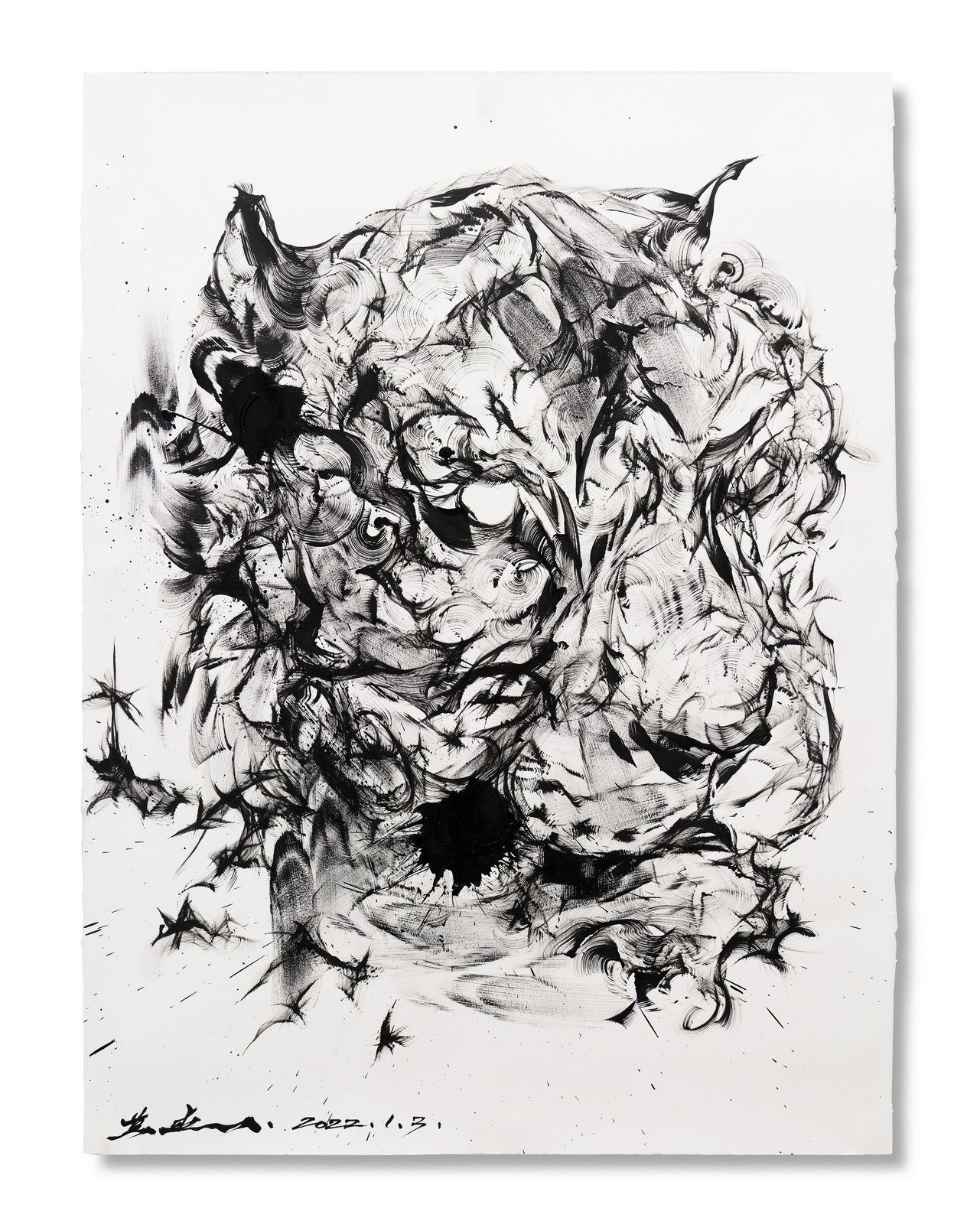 Chen Yingjie, 虎稿 #1 - Tiger Sketch #1, 2022