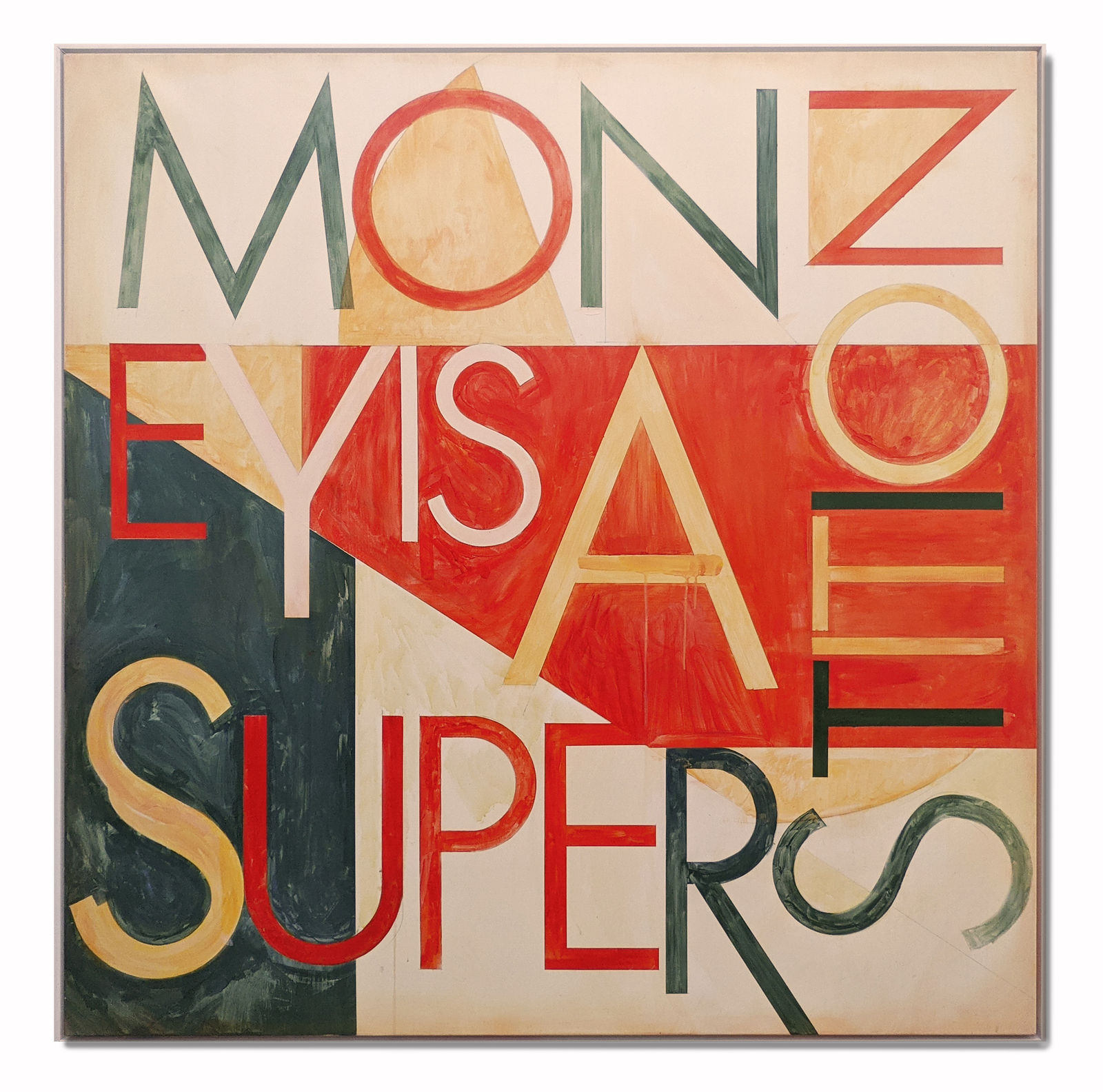 Robert Montgomery, Mantra Painting (Money is A Supersition), 2019