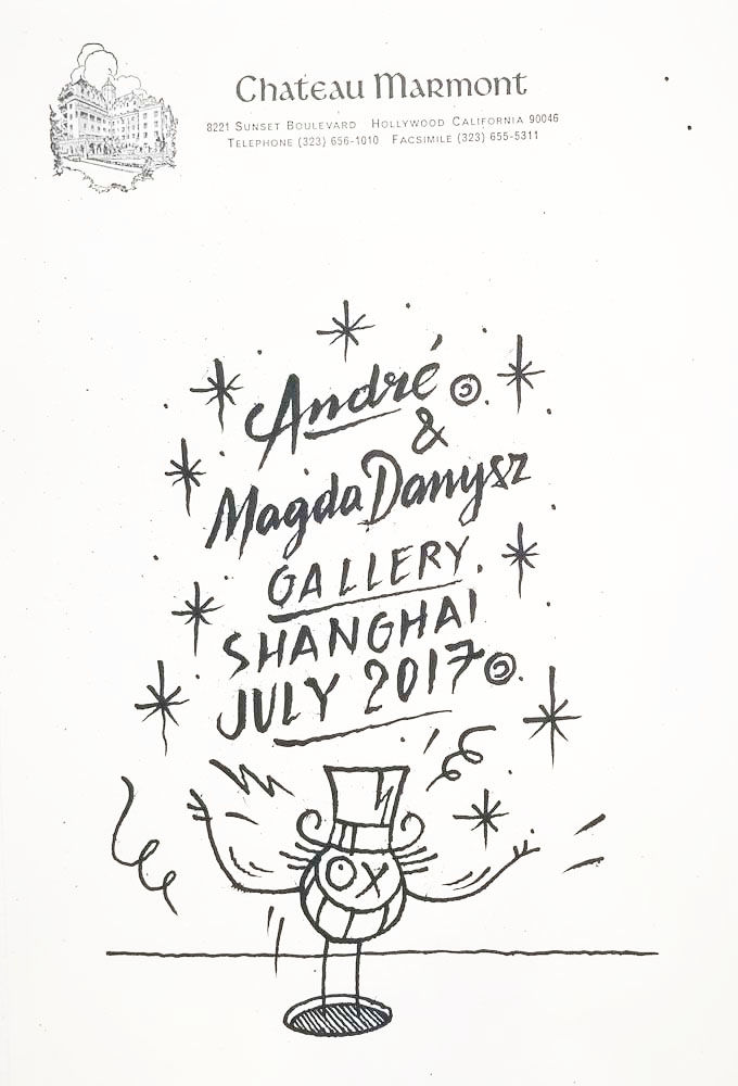 André Saraiva, drawing on paper courtesy Danysz gallery