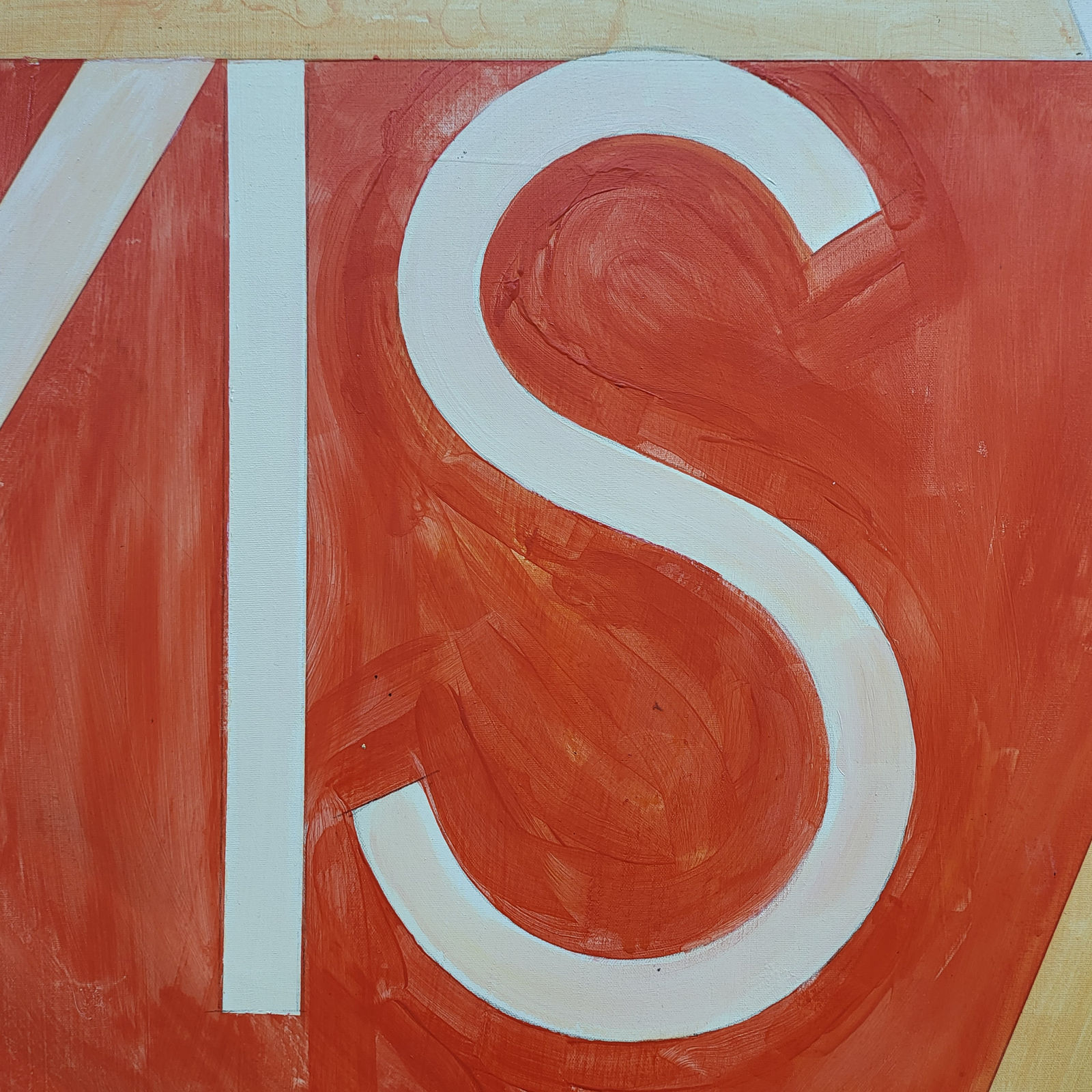 Robert Montgomery, Mantra Painting (Money is A Supersition), 2019