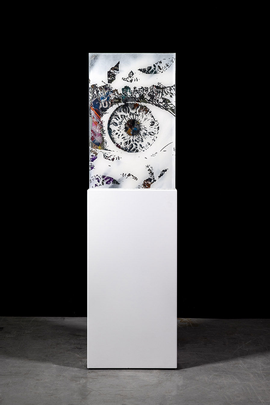 Vhils Amber series #06 courtest Danysz gallery