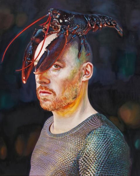 Gael Davrinche, Autoportrait au homard, 2013