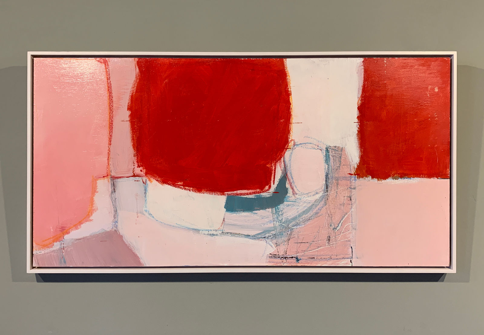 Steven Heffer, Untitled (abstract red forms), 2022