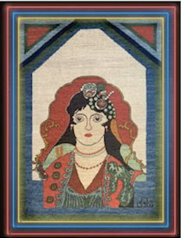 Parviz Tanavoli, Farangi Woman on Carpet ||, 2019
