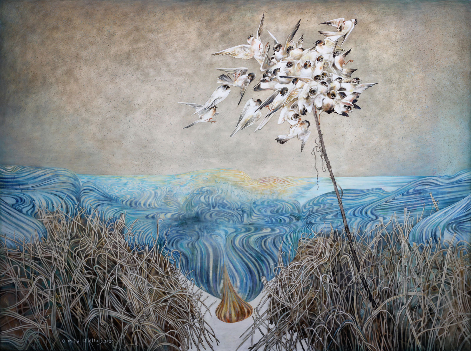 Omid Hallaj, Horizon Line, 2020