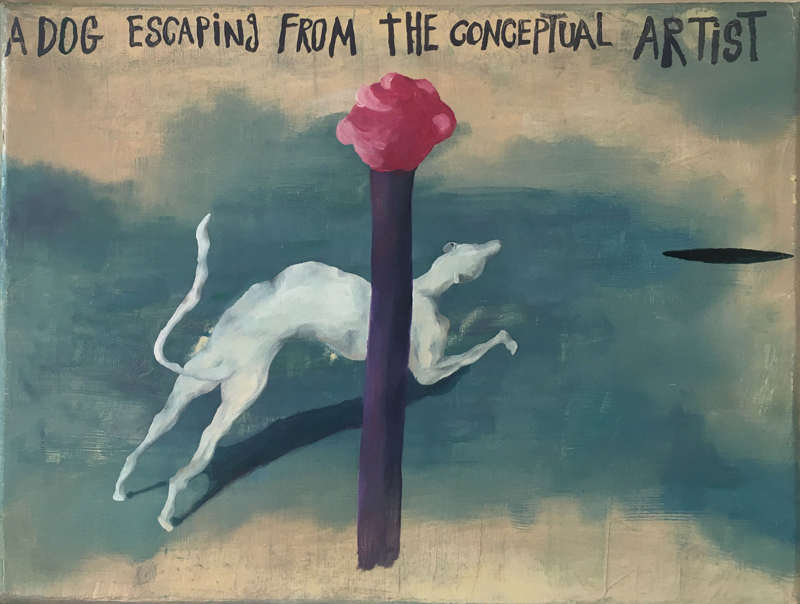 A Dog Escaping from the Conceptual Artist, 2019