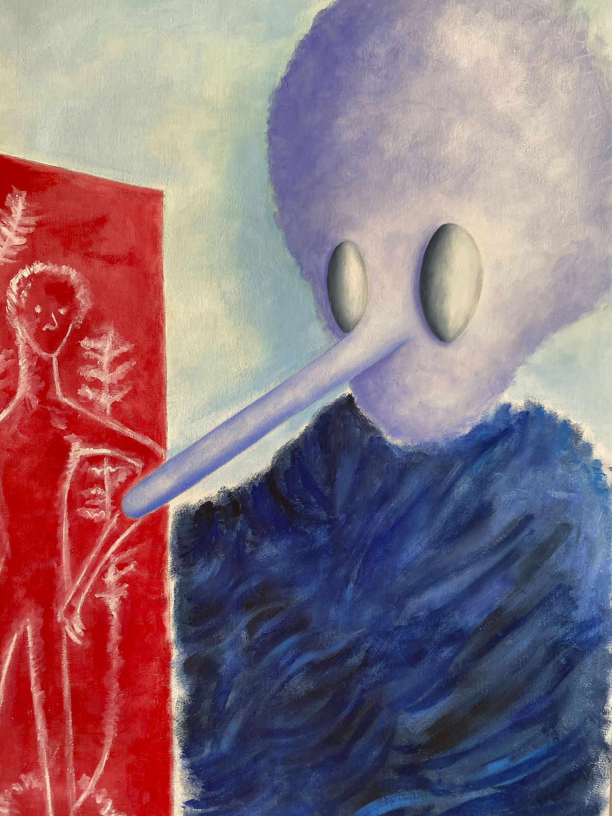 Sina Ghadaksaz, Let Me Put My Nose on Your Painting, 2021