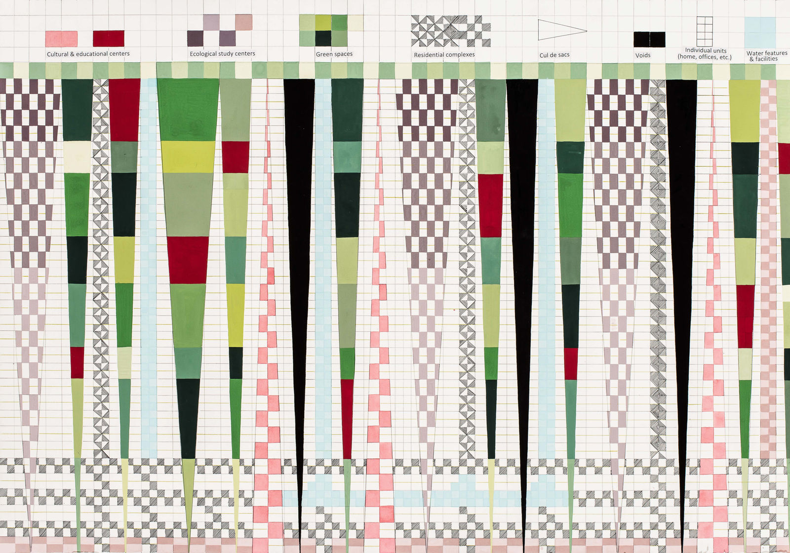 Nargess Hashemi, Satellite view from 100m — Educational Center for Immigrant Children, 2021