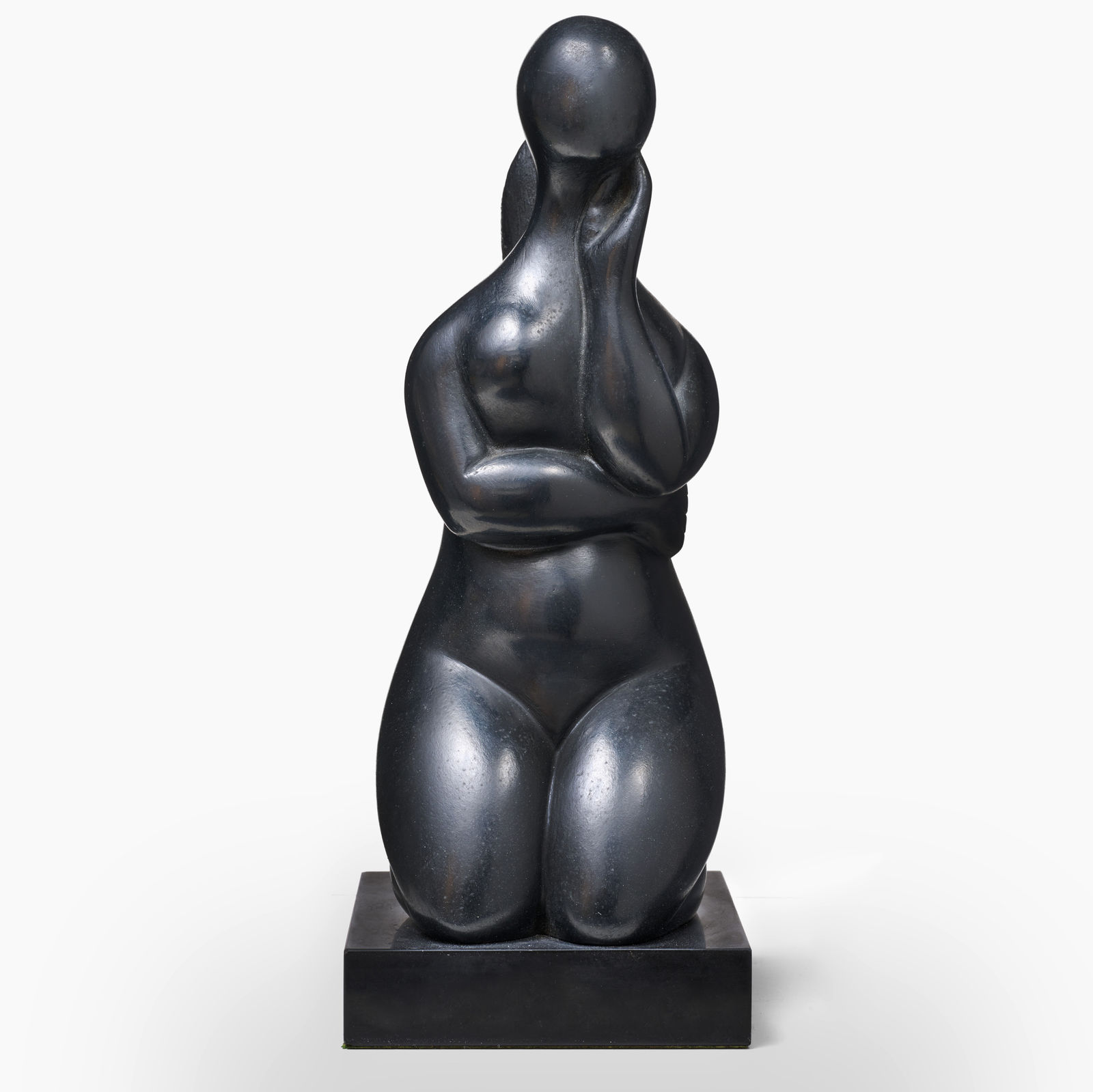 Baltasar LOBO, Pensive à genoux, 1968 - Cast in 1973