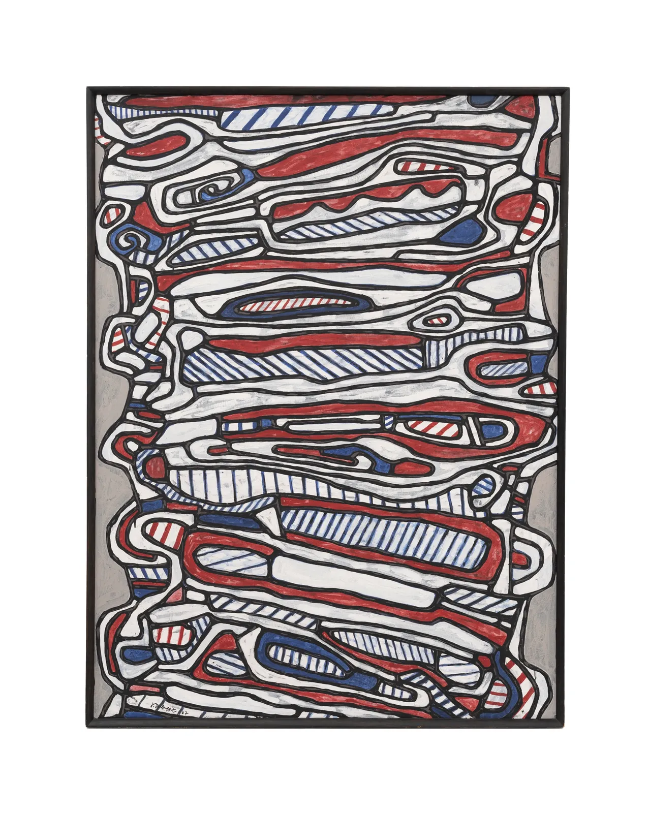 Jean DUBUFFET, Escalier I, 3 march 1967, reworked on the 18th, 19th and 20th April 1967