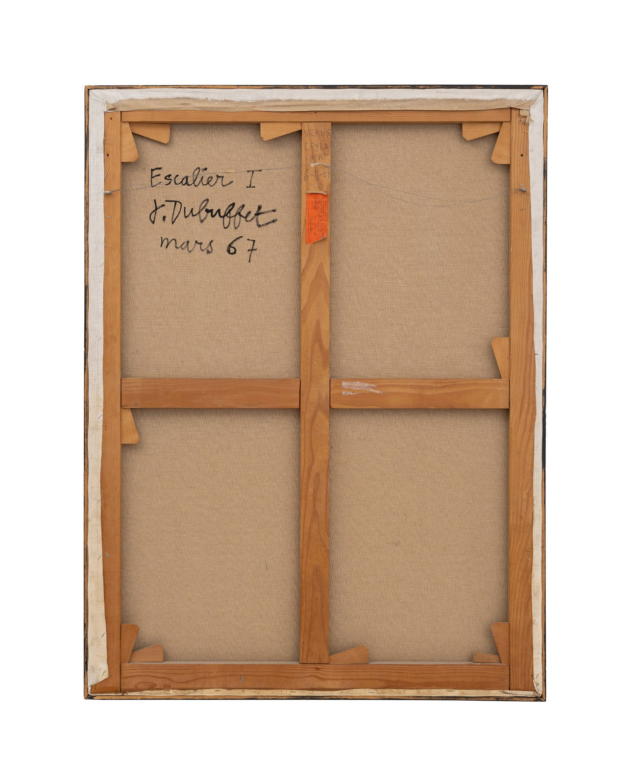 Jean DUBUFFET, Escalier I, 3 march 1967, reworked on the 18th, 19th and 20th April 1967