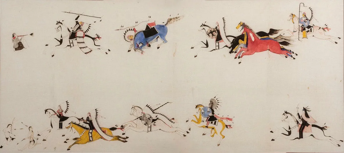 anonymous artist, Pictorial Muslin, ca. 1900