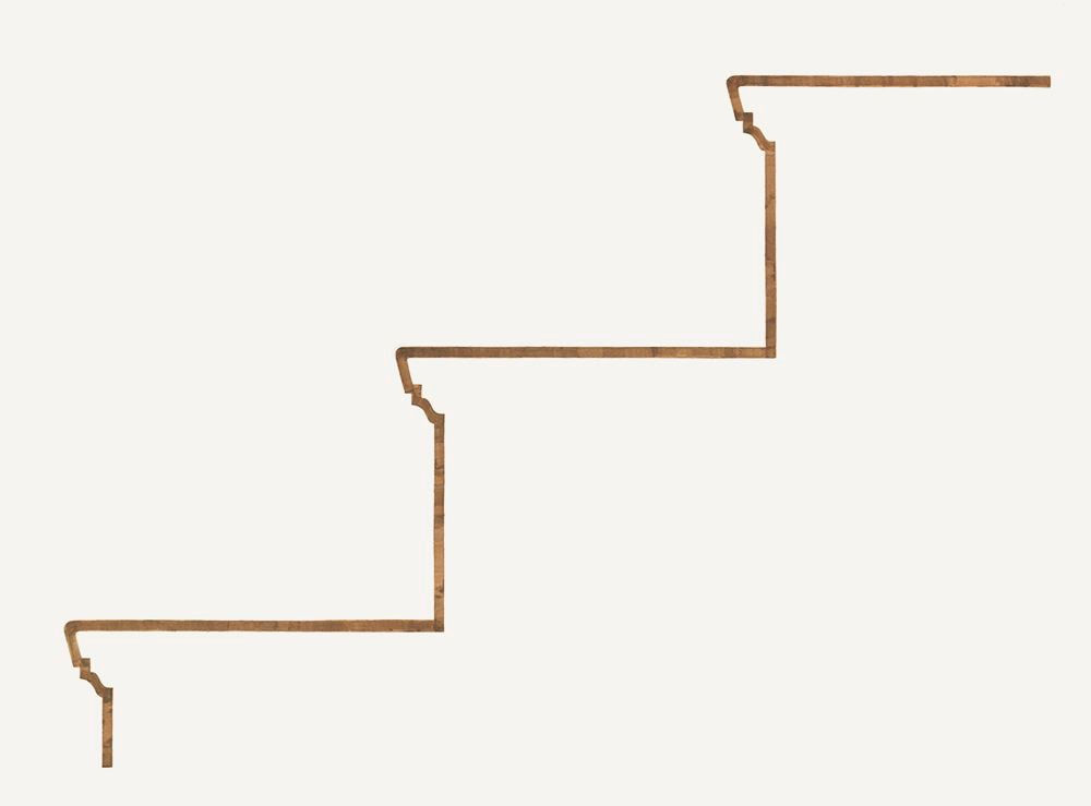 Julia Fish, East Stairway, Profile in line # 3, 2006