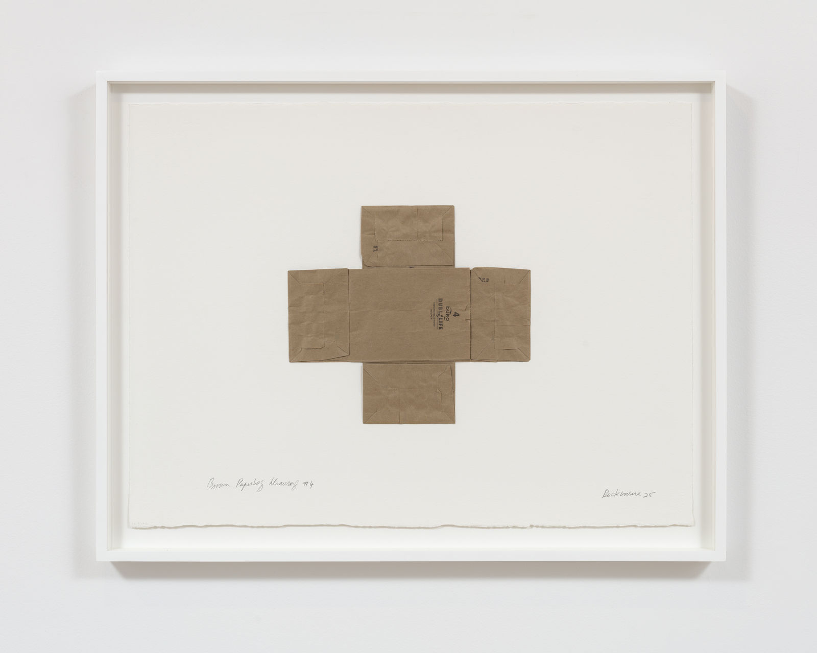 Dorothea Rockburne, Brown Paperbag Drawing #4, 2025
